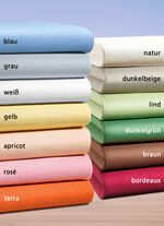 irisette Mako-Jersey-Spannbetttuch in verschiedenen Farben APRICOT