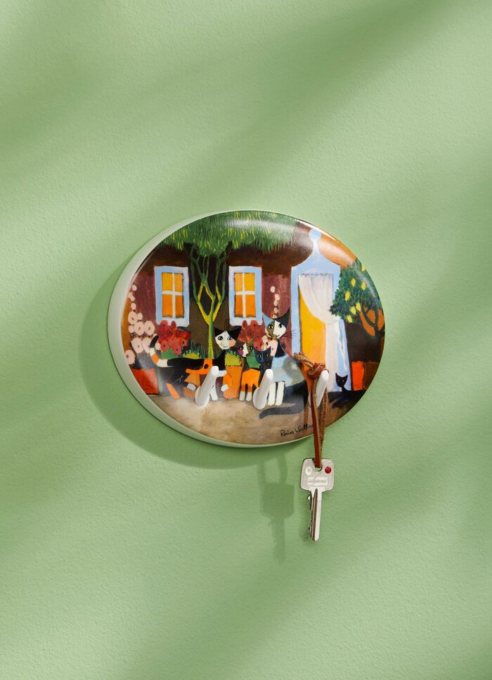 Schl&uuml;sselbrett aus hochwertigem Porzellan 