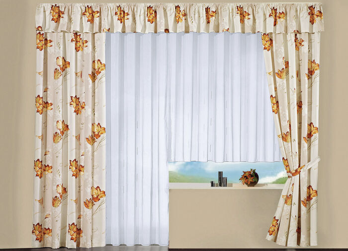 Querbehang mit Universalschienenband TERRA