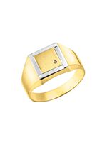 Herrenring in Bicolor-Design 