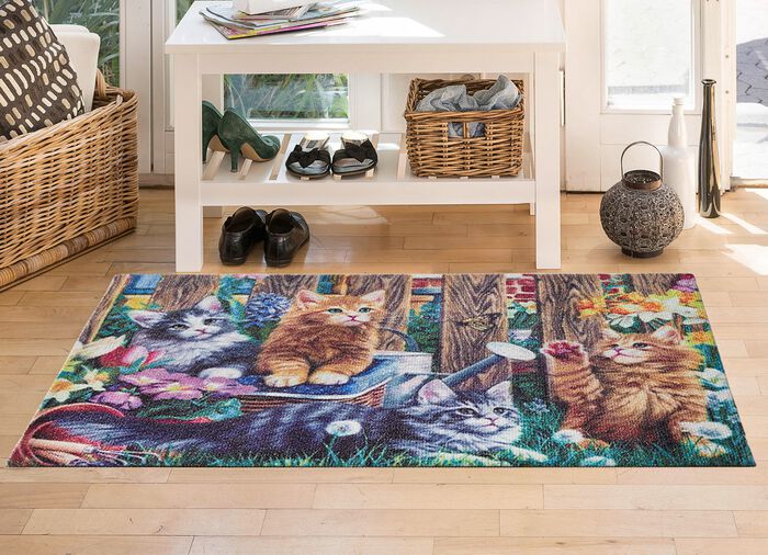 Fu&szlig;matte mit rutschhemmende R&uuml;ckseite 