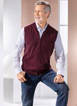 Gilet mit durchgehendem Reissverschluss in 4 Farben 