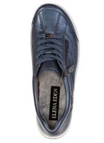 ELENA EDEN, atmungsaktive Damen-Sneaker, Weite H, mit herausnehmbarem Fussbett MARINE