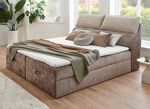 Boxspringbett mit Bettkasten und Kaltschaumtopper 