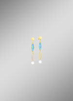 Schmuckset, 3-teilig, aus Messing mit Kristallsteinen 