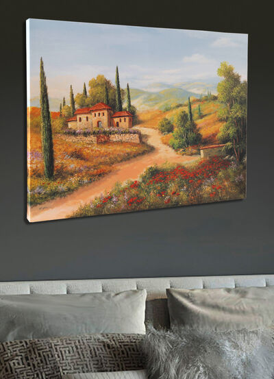 Bild mit dem Titel „Weg in der Toscana" 