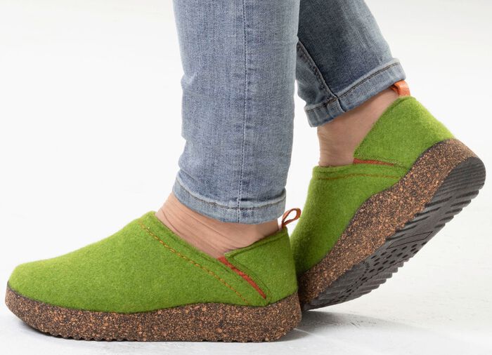 Gemini, komfortable Damen-Hausschuhe, Weite G, mit herausnehmbarem Fussbett 