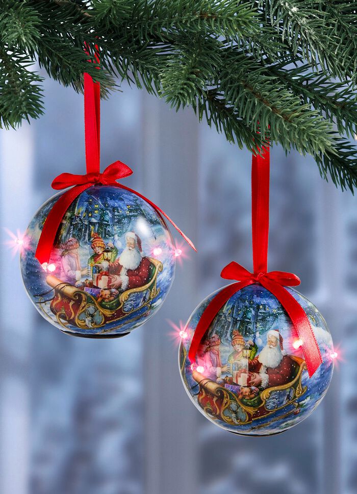 Batteriebetriebene LED-Kugeln  2er-Set 