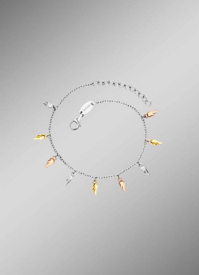 Armband mit 9 Fl&uuml;gelchen 