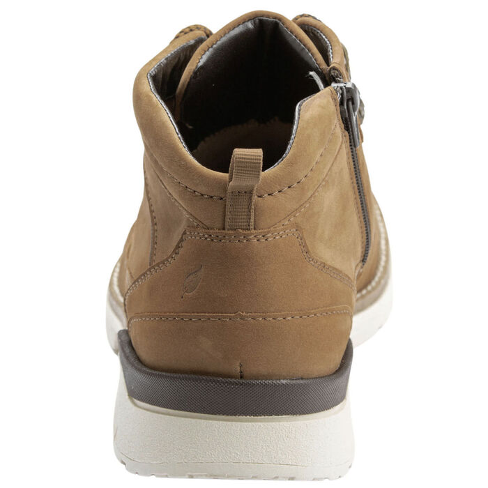 Waldläufer Schnür-Stiefelette aus hochwertigem Nubukleder CAMEL
