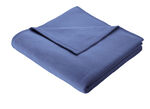 Supersofte Schlafdecke von Borbo aus reiner Baumwolle BLAU