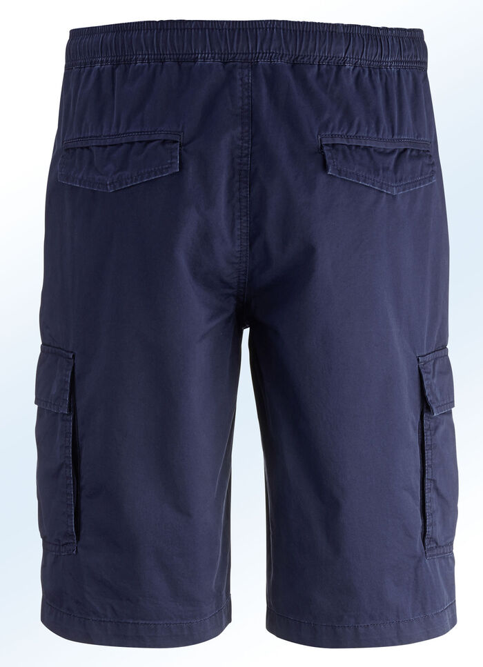 Bermudas mit Cargotaschen in 3 Farben MARINE