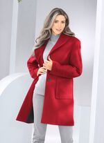 Kurzmantel mit Knopfleiste 