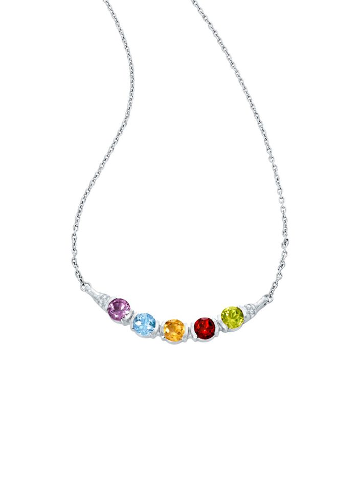 Halskette mit Edelsteine 