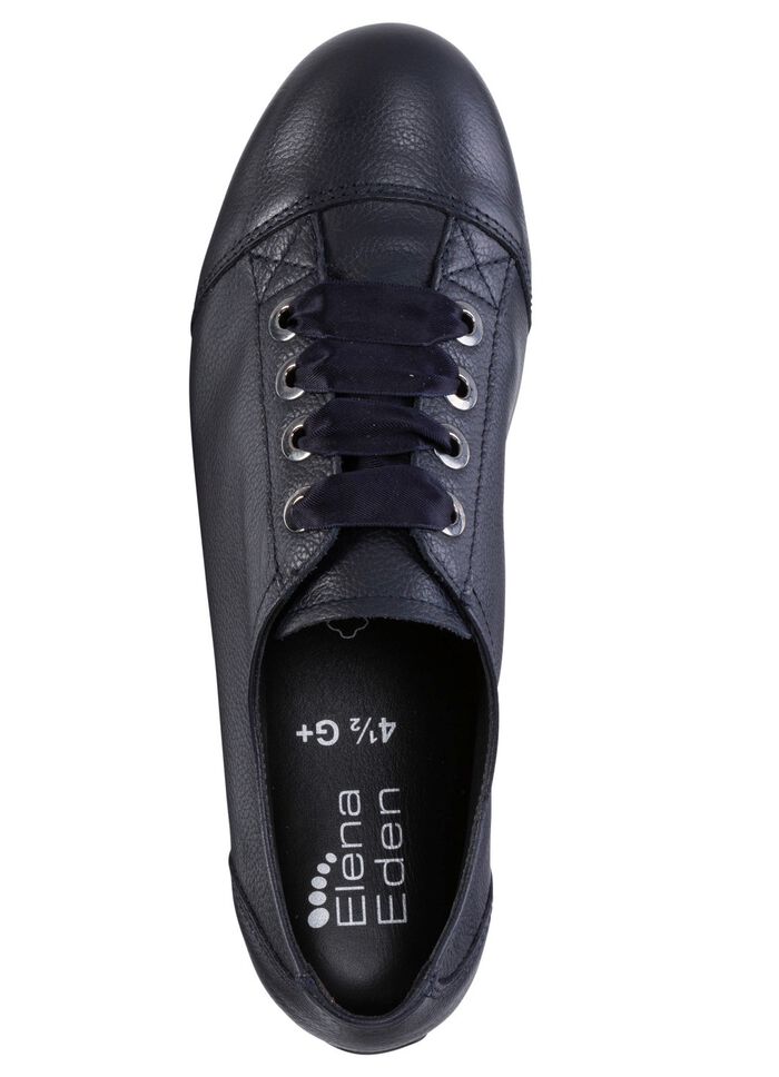 ELENA EDEN Schn&uuml;rschuh aus bestem Kalbleder DUNKELBLAU