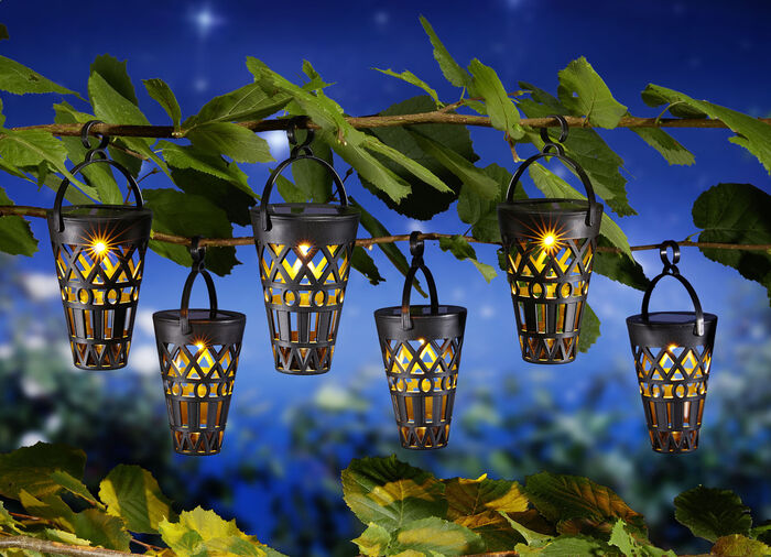 Solar-Steckleuchten, 6er-Set, 