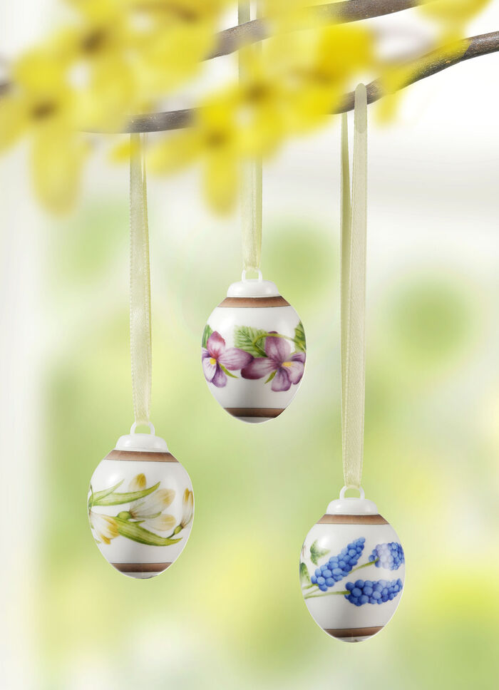 Ei-H&auml;nger aus Porzellan, 3er-Set 