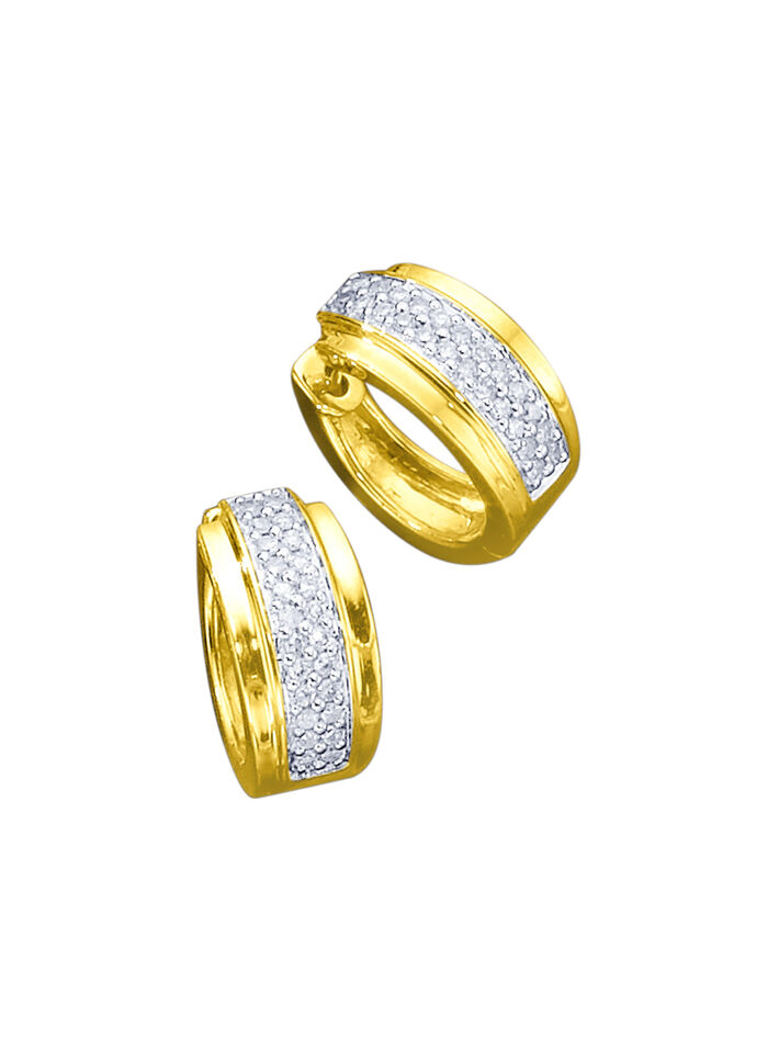 Klappcreolen mit Diamanten 