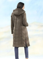 Mantel mit Reißverschluss-Seitenschlitzen KAFFEEBRAUN