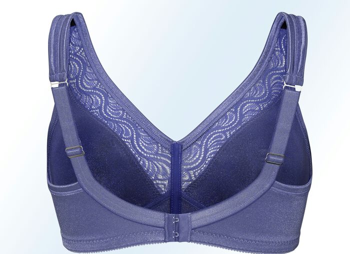 Swegmark of Sweden Zweierpack  BH mit elastischen Spitzeneins&auml;tzen am D&eacute;collet&eacute; 1X BLEU, 1X WEISS