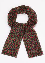 Schal mit Raubtierfell-Dessin 