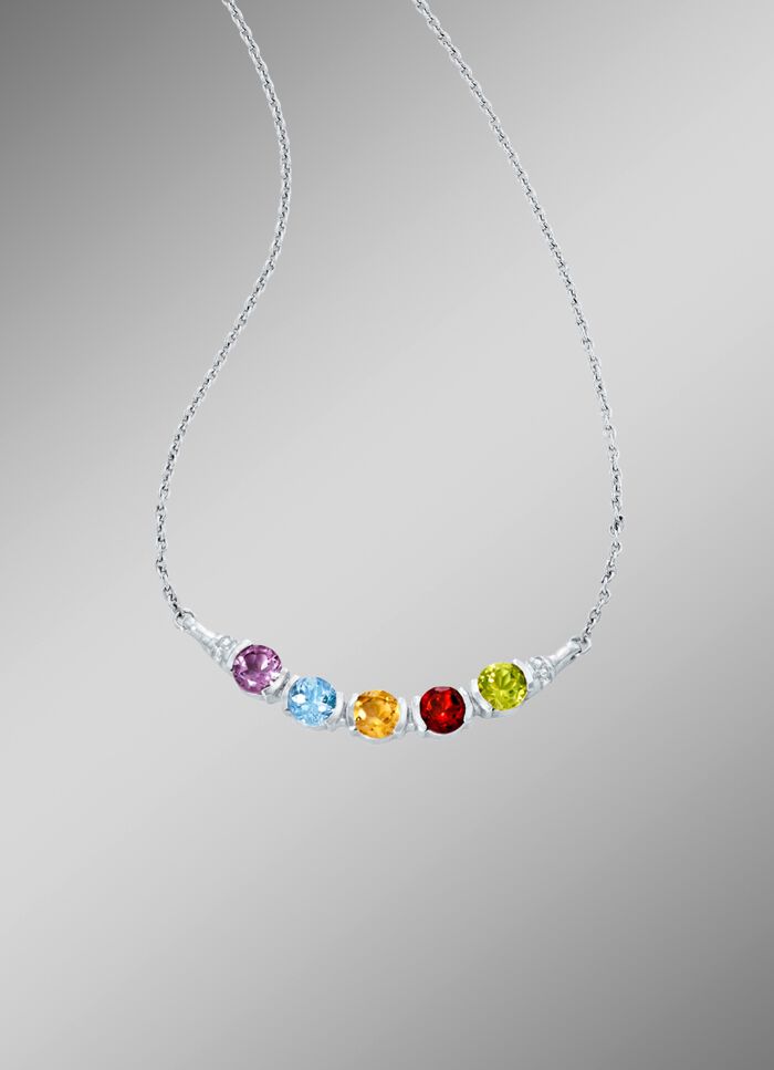 Halskette mit Edelsteine 