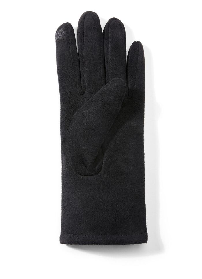 Handschuh mit edel funkelnden Glitzer-Applikationen 