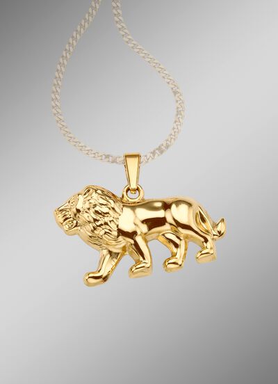 Hochgl&auml;nzender Anh&auml;nger &laquo;L&ouml;we&raquo;, beidseitig tragbar  