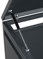 M&uuml;lltonnenbox &laquo;Kubus&raquo;, anthrazit 