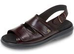 Bequeme Herren-Sandalen, Weite K, mit herausnehmbarem Fussbett 