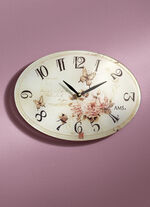 Wanduhr aus Mineralglas 