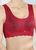 Superbequemer Anita BH aus elastischer Spitze ROT