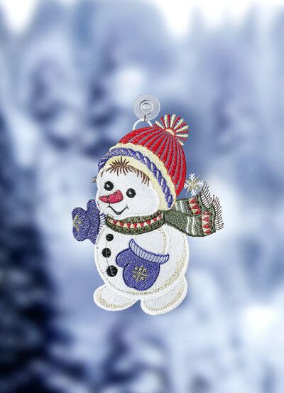 Fensterbild aus Plauener Spitze 