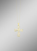 Wundervoller Kreuz-Anh&auml;nger mit Zirkonia 