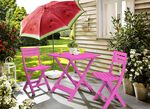 UV-beständiges Balkon-Set, 3-teilig 