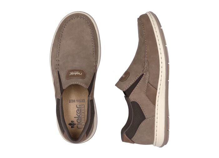 Slipper aus Nappaleder TABAKBRAUN-MOKKA