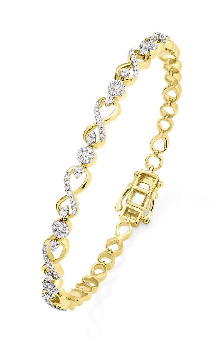 Armband mit 115 Brillanten 