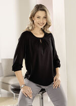 Shirt mit Schlitz in 2 Farben, 