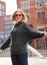 Pullover mit Kapuze und in Fledermausform 