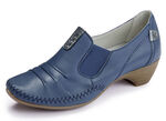 ELENA EDEN, stilvolle Damen-Pumps, Weite G, mit herausnehmbares Fussbett BLAU