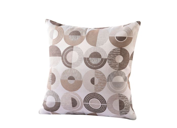 Modischer Kissenbezug mit Rei&szlig;verschluss SILBER