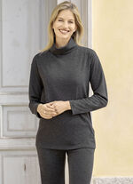 Rollkragen-Shirt ANTHRAZIT MELIERT