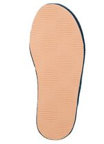 Laurina, gef&uuml;tterte Damen-Hausschuhe, mit Schurwolle BLAU