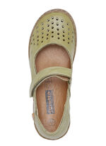 ELENA EDEN Slipper aus schattiertem Nappaleder PISTAZIE