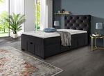 Boxspringbett mit Kaltschaumtopper ANTHRAZIT