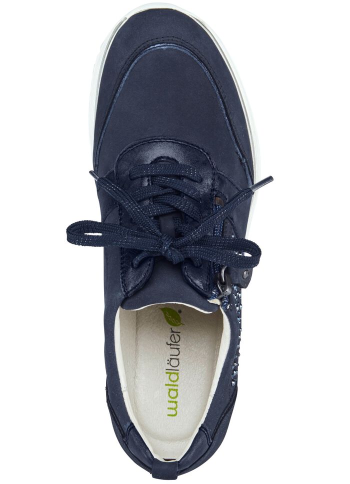 Waldl&auml;ufer, bequeme Damen-Schn&uuml;rschuhe, Weite H, mit herausnehmbarem Fussbett MARINE