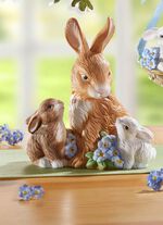 Osterschmuck, Jahreshase 2026 BRAUN-BLAU-WEISS