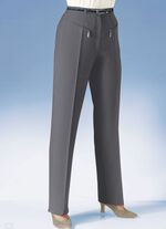 Hose mit paspelierten Reißverschluss-Taschen DUNKELGRAU