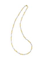 Bicolor-Halskette mit Unendlichkeitssymbol 