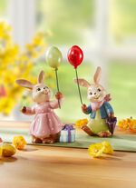 Goebel Hasen mit Luftballon aus Feinsteingut 